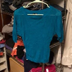 Teal Express dolman sweater xs